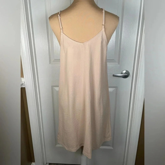 💜 Entro Summer Spaghetti Strap Button Down V Neck Sleeveless Casual Mini Dress - Picture 7 of 9